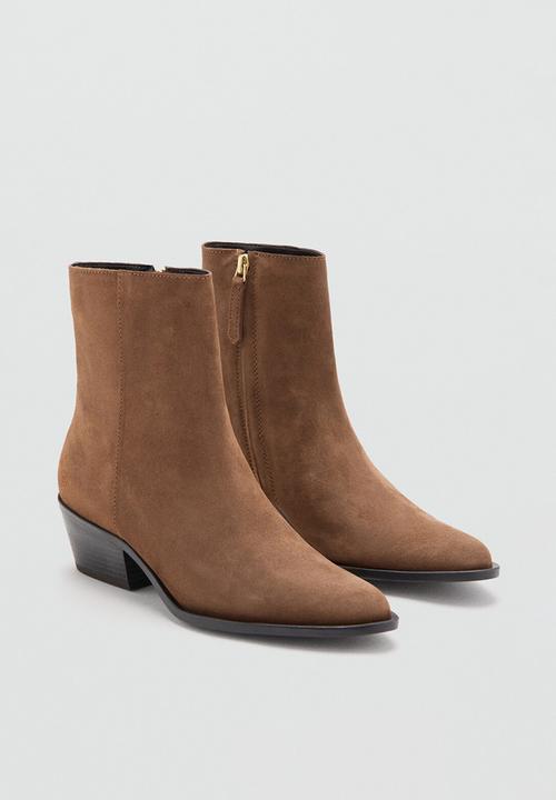 MANGO - Wagonankleboot western - medium brown