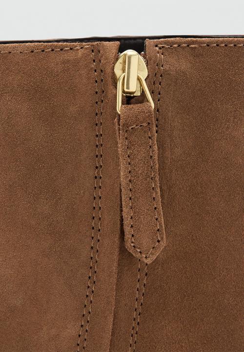 MANGO - Wagonankleboot western - medium brown