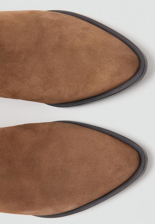 MANGO - Wagonankleboot western - medium brown
