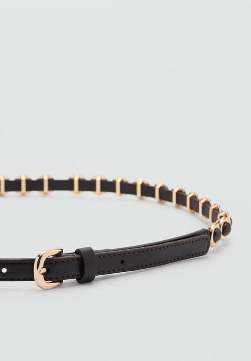 MANGO - Marble Belt - Dark Brown