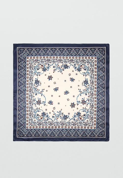 MANGO - Hojas Kerchief - Navy