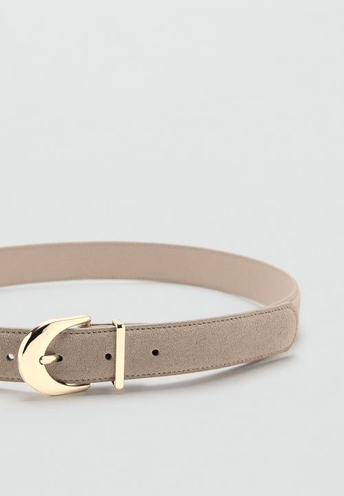 MANGO - Mayo Belt - Light Brown