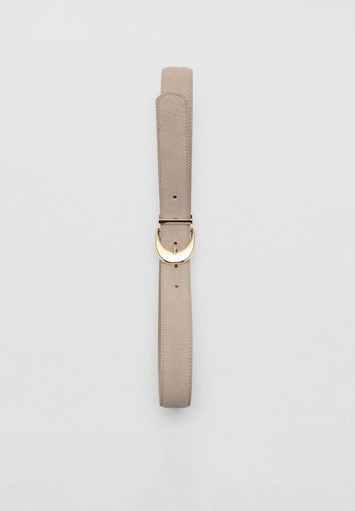 MANGO - Mayo Belt - Light Brown