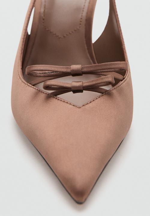 MANGO - Laurel closed toe slingback - dark brown