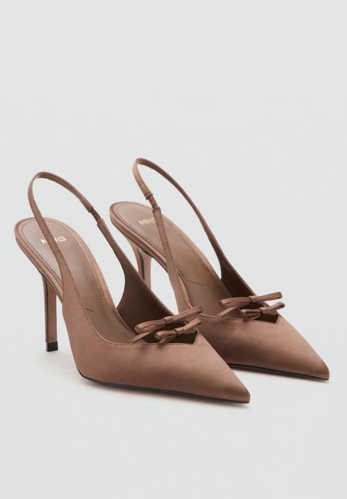 MANGO - Laurel closed toe slingback - dark brown