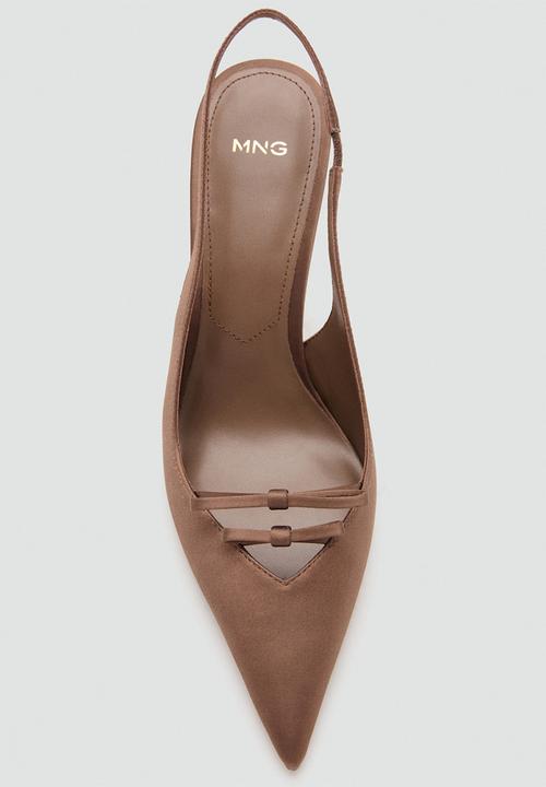 MANGO - Laurel closed toe slingback - dark brown