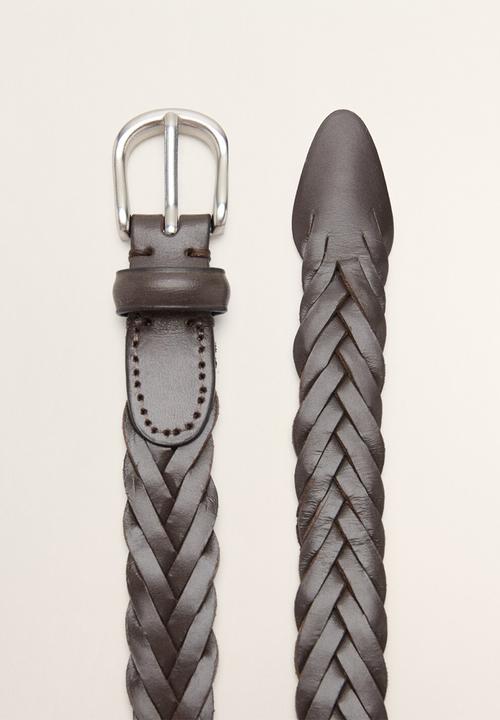 MANGO - Trenza Belt - Brown