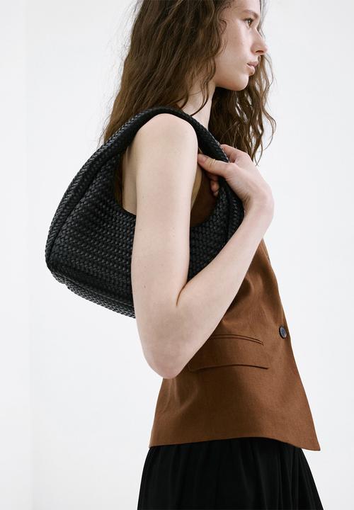 MANGO - Galgo Shoulder Bag-Black