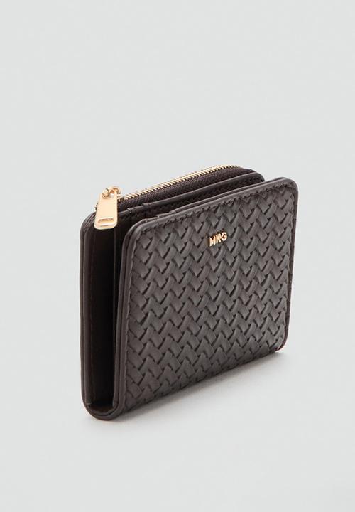 MANGO - Tromple Wallet- Dark Brown