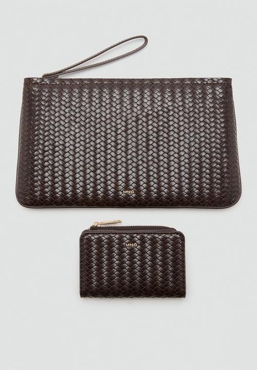 MANGO - Tromple Wallet- Dark Brown