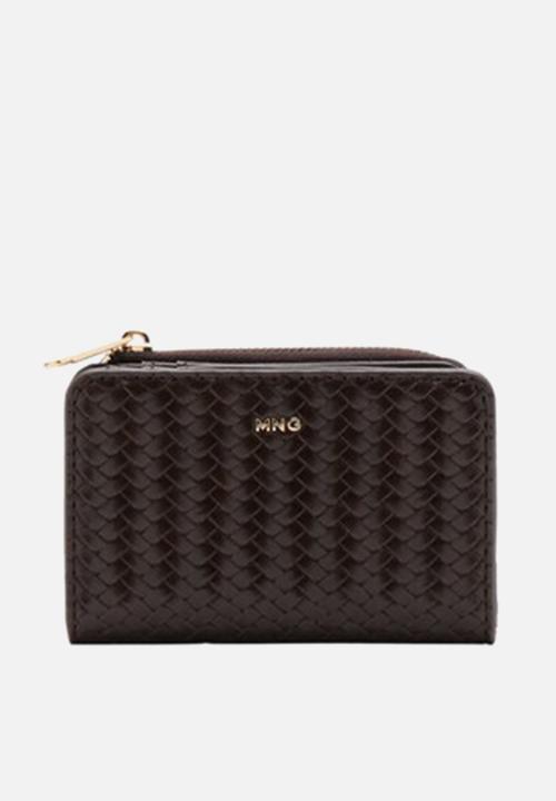 MANGO - Tromple Wallet- Dark Brown