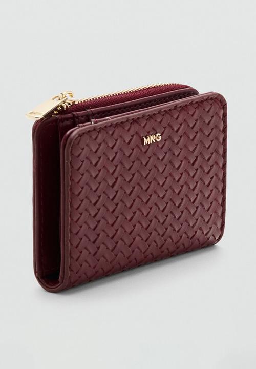 MANGO - Tromple Wallet- Dark Red