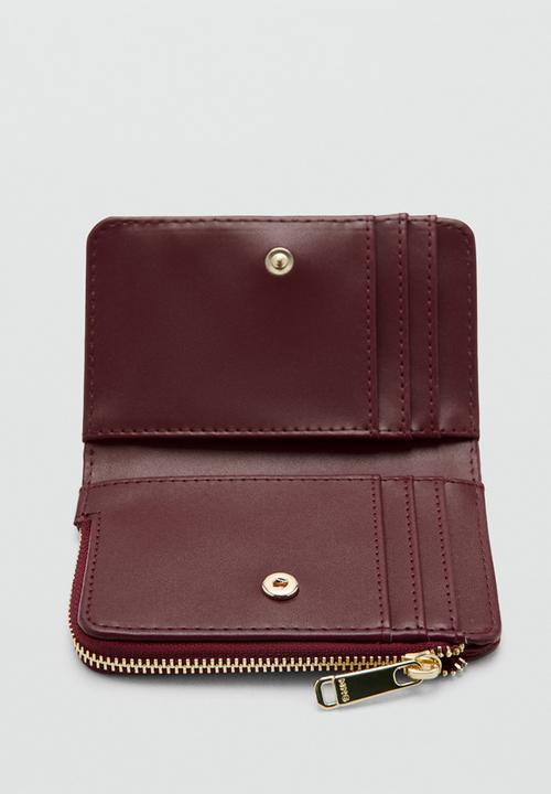 MANGO - Tromple Wallet- Dark Red