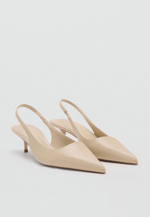 MANGO - Tom closed toe slingback - light beige