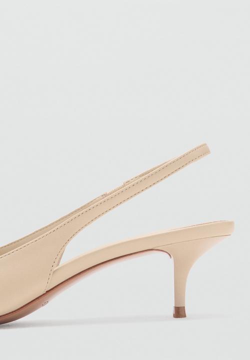 MANGO - Tom closed toe slingback - light beige