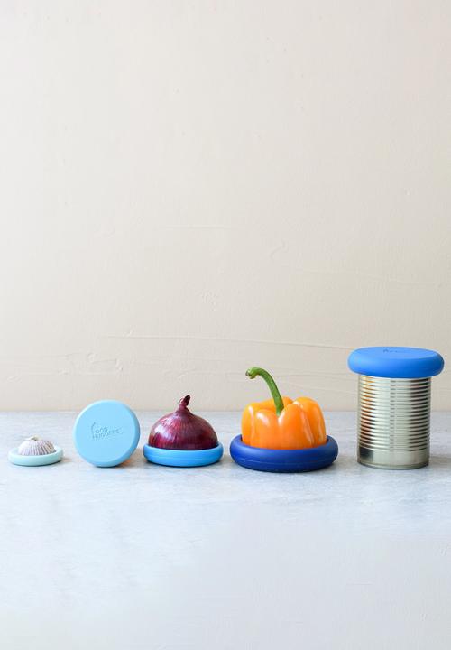 Foodhuggers - Food Huggers Silicone Airtight Food Covers Set of 5 - Ice Blue