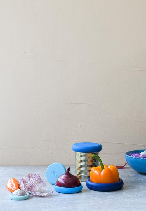 Foodhuggers - Food Huggers Silicone Airtight Food Covers Set of 5 - Ice Blue