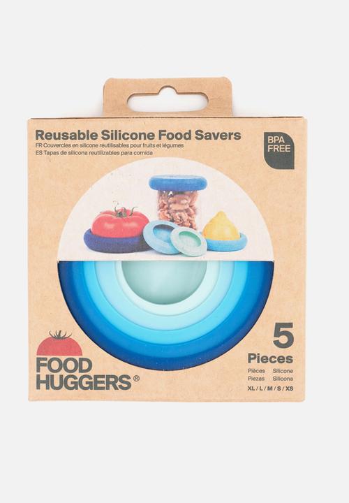 Foodhuggers - Food Huggers Silicone Airtight Food Covers Set of 5 - Ice Blue