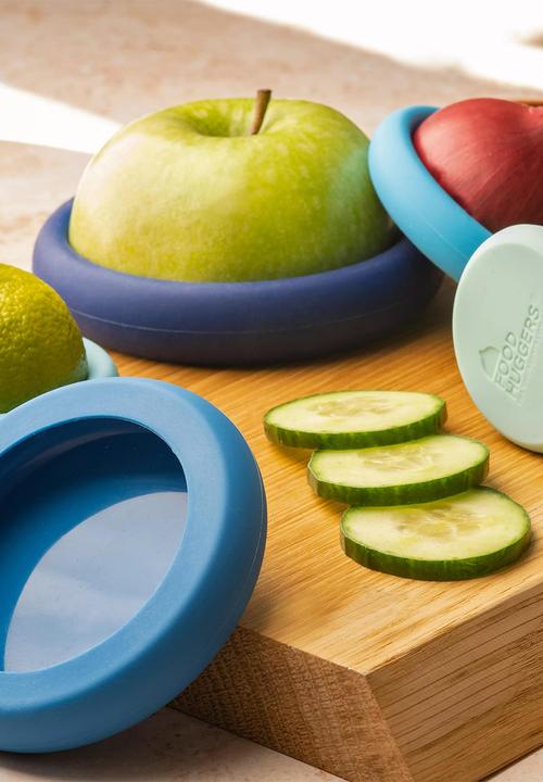 Foodhuggers - Food Huggers Silicone Airtight Food Covers Set of 5 - Ice Blue
