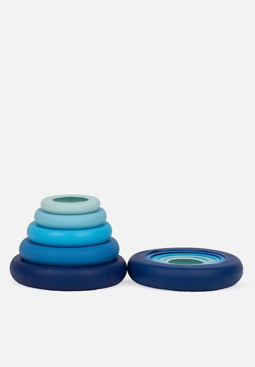 Foodhuggers - Food Huggers Silicone Airtight Food Covers Set of 5 - Ice Blue
