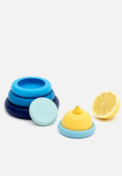 Foodhuggers - Food Huggers Silicone Airtight Food Covers Set of 5 - Ice Blue