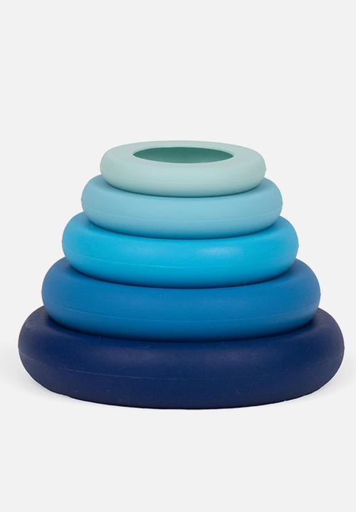 Foodhuggers - Food Huggers Silicone Airtight Food Covers Set of 5 - Ice Blue