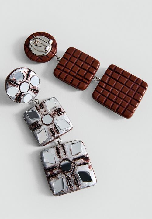 MANGO - Tao Earrings  - Brown