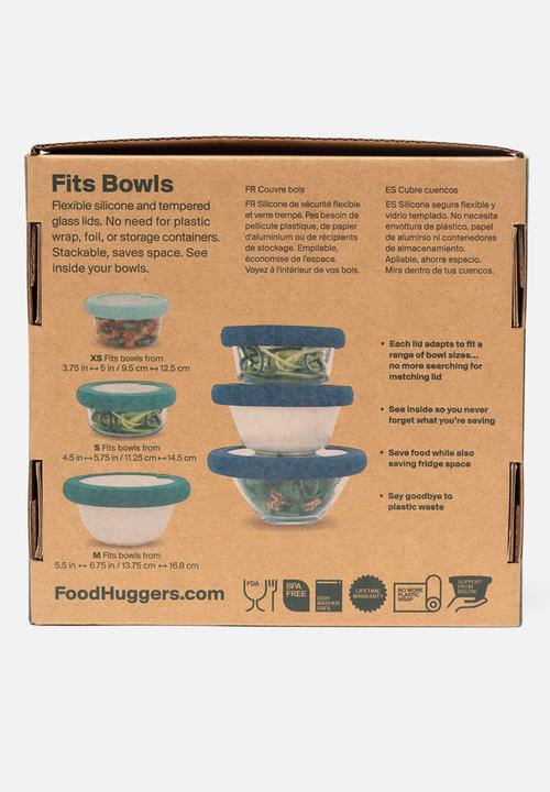 Foodhuggers - Food Huggers Adjustable Silicone and Glass Lids Set of 3 - Terra Cotta