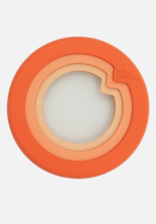 Foodhuggers - Food Huggers Adjustable Silicone and Glass Lids Set of 3 - Terra Cotta