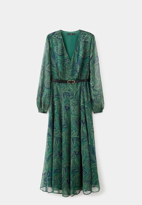 MANGO - Dress divine - green