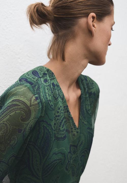 MANGO - Dress divine - green