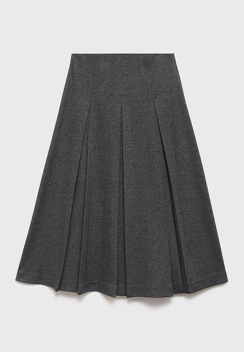 MANGO - Skirt clinto - gray