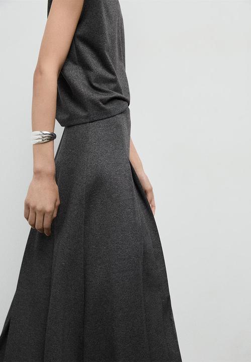 MANGO - Skirt clinto - gray