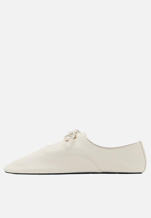 MANGO - Bando lace-up - light beige