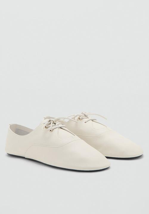 MANGO - Bando lace-up - light beige