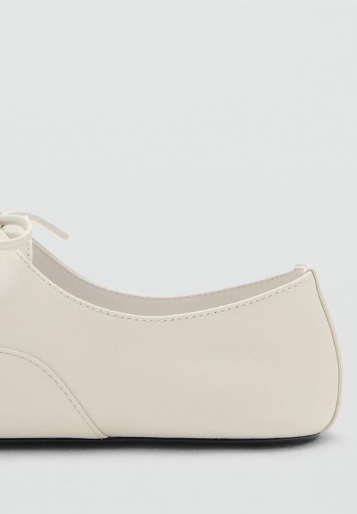 MANGO - Bando lace-up - light beige