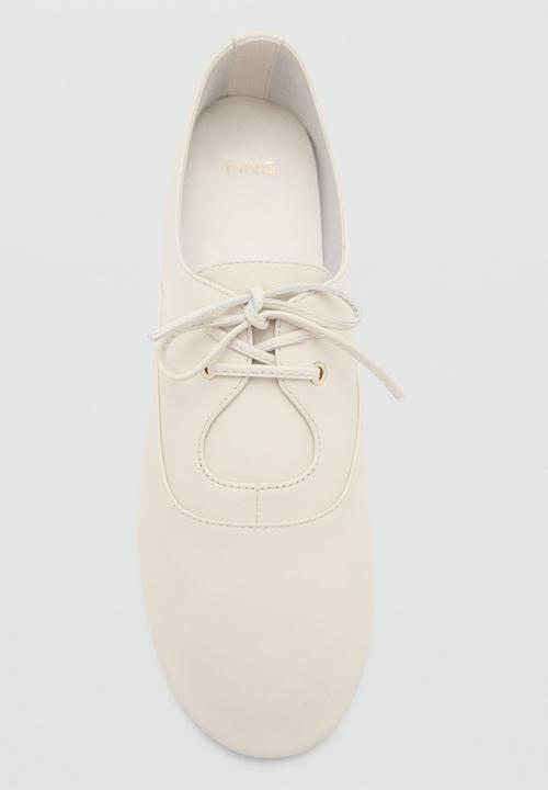 MANGO - Bando lace-up - light beige