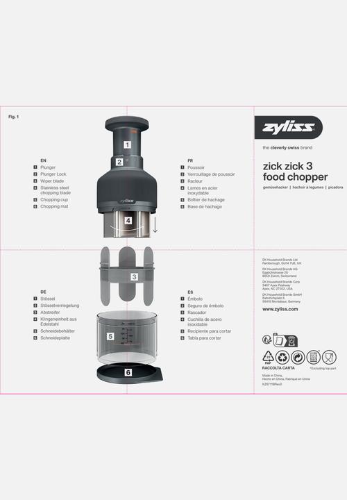 Zyliss - Zyliss Zick Zick 3 Food Chopper