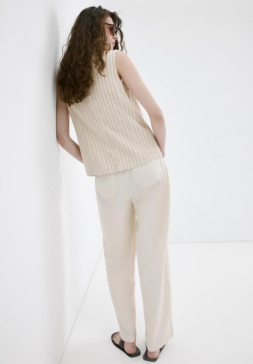 MANGO - Trousers barrie - light beige