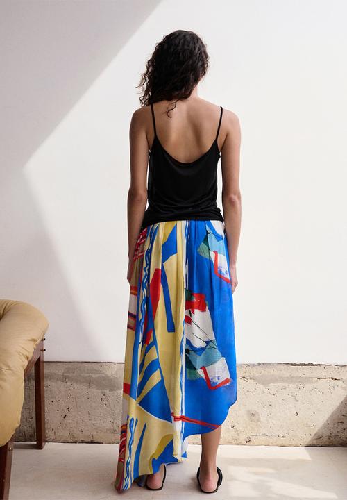 MANGO - Skirt samanta - medium blue
