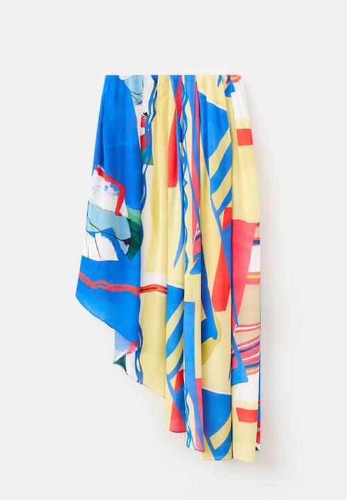 MANGO - Skirt samanta - medium blue