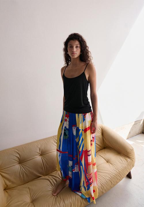MANGO - Skirt samanta - medium blue