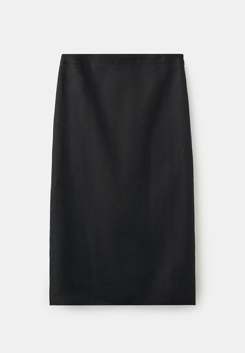 MANGO - Plus skirt fred - black