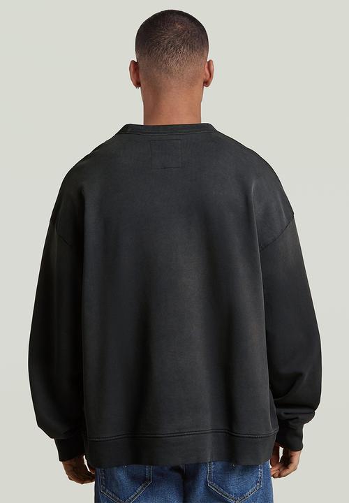 G-STAR - Sunfaded Applique Loose R Sw - Dk Black Gd