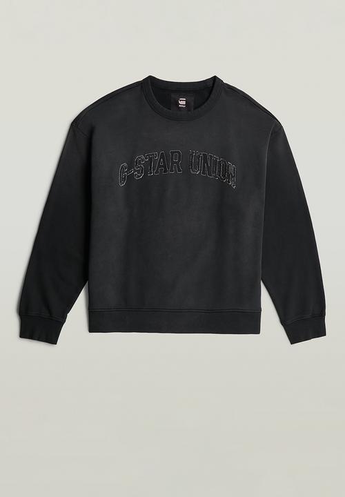 G-STAR - Sunfaded Applique Loose R Sw - Dk Black Gd