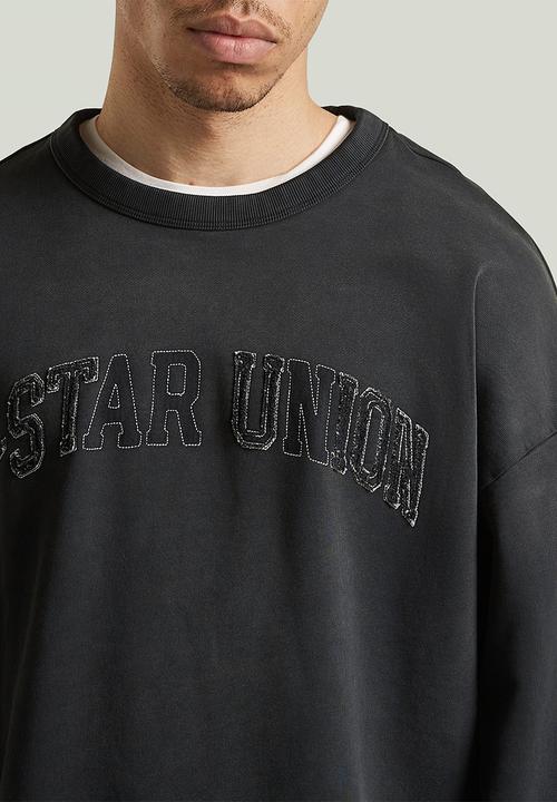 G-STAR - Sunfaded Applique Loose R Sw - Dk Black Gd