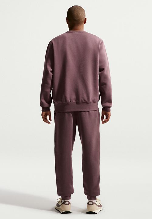 Nike - NSW Club BB Crew Sweatshirt - Brown Crimson