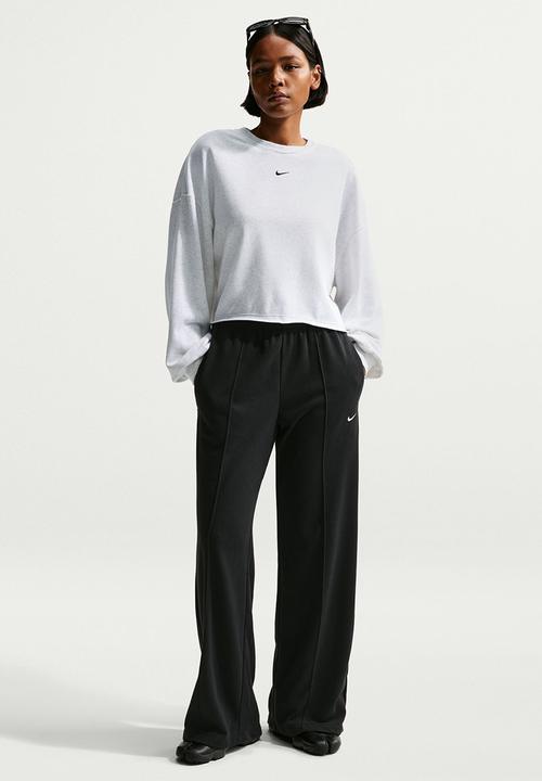 Nike - W Nsw Nk Chill Ft Crew - Birch Heather/Black