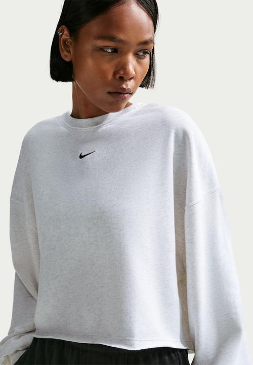 Nike - W Nsw Nk Chill Ft Crew - Birch Heather/Black