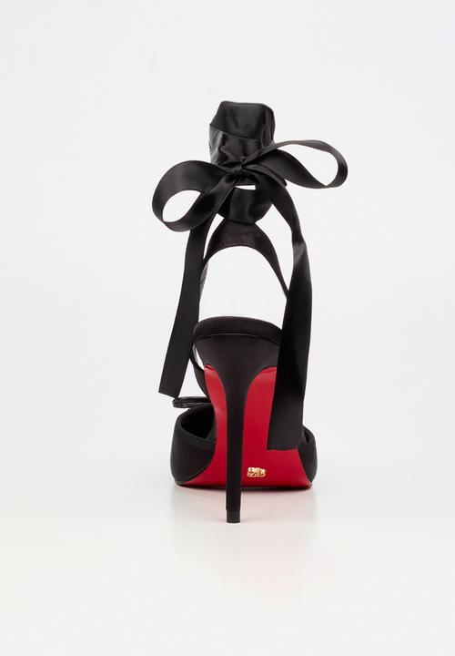 Miss Black - Adina 1 closed toe ankle strap - black